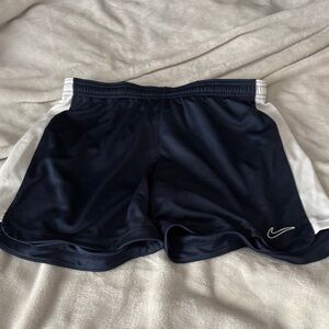 Nike Dark Blue Sports Shorts with White Trim